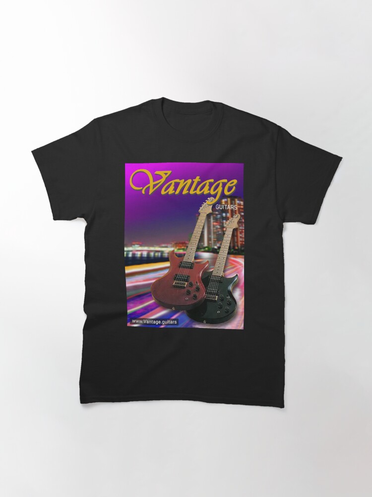 Thumbnail 2 of 7, Classic T-Shirt, Vantage guitars (cat2) designed and sold by Regal-Music.