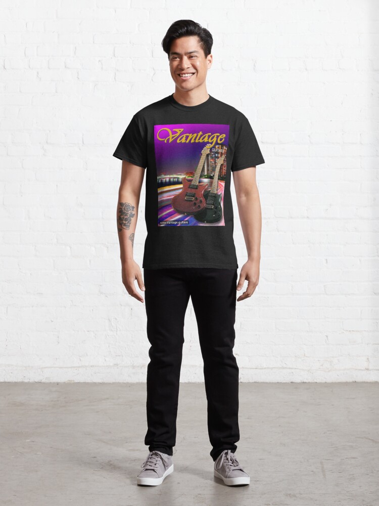 Thumbnail 3 of 7, Classic T-Shirt, Vantage guitars (cat2) designed and sold by Regal-Music.
