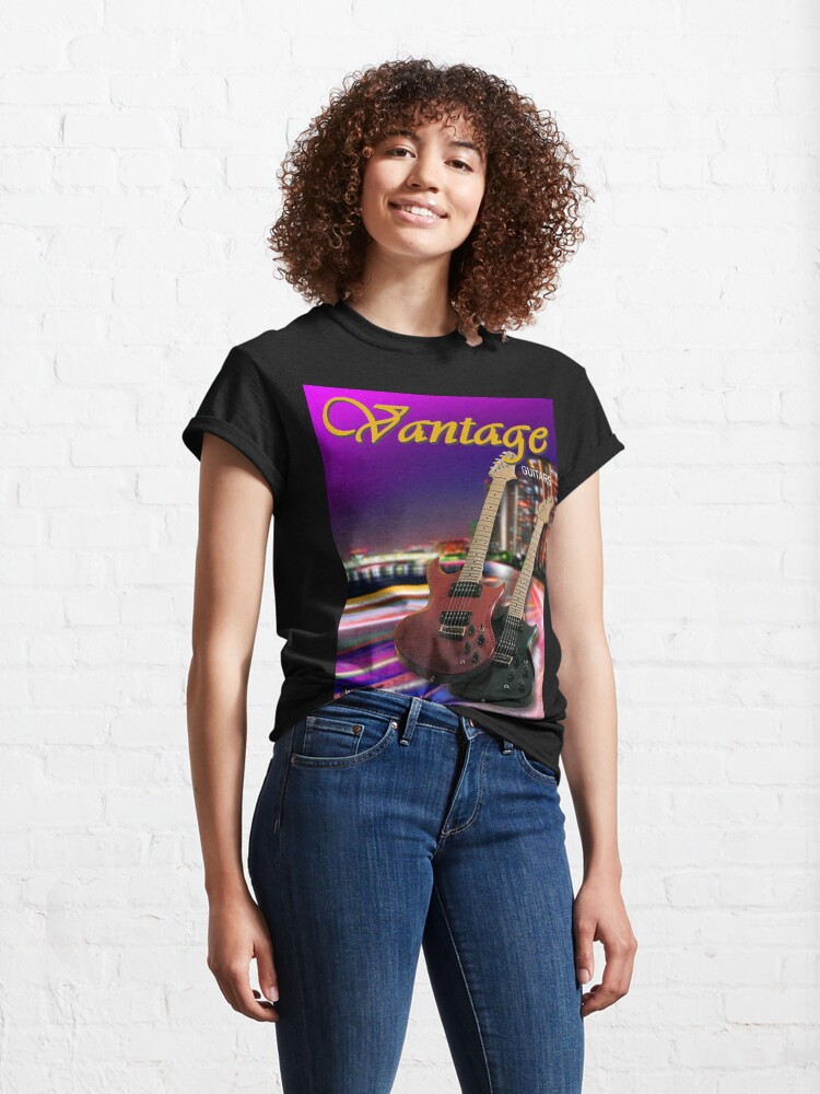 Thumbnail 4 of 7, Classic T-Shirt, Vantage guitars (cat2) designed and sold by Regal-Music.