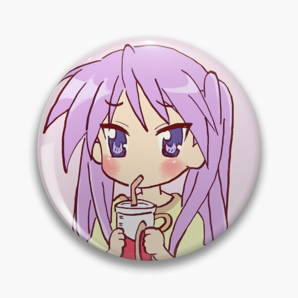 Item preview, I draw kagami hiiragi drinking soda / lucky star designed and sold by RansRoom.