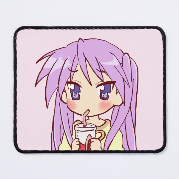 Item preview, I draw kagami hiiragi drinking soda / lucky star designed and sold by RansRoom.