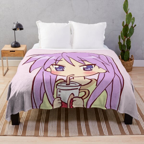 Item preview, I draw kagami hiiragi drinking soda / lucky star designed and sold by RansRoom.