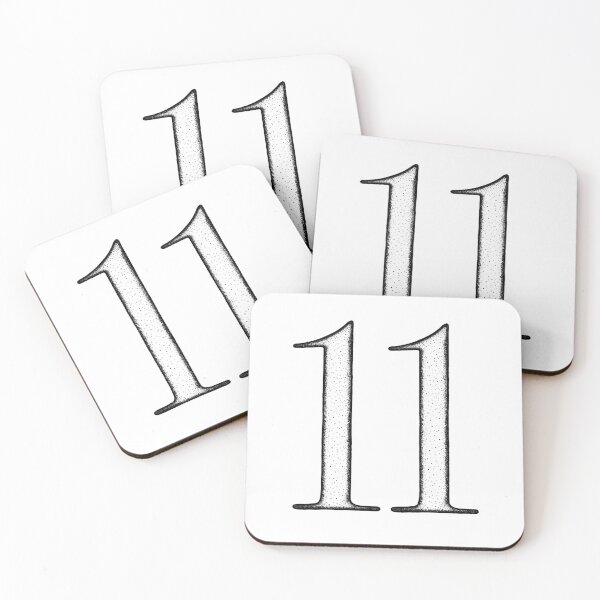 Item preview, Dotart/Dotwork illustration of Number 11 designed and sold by MagnetitaBySil.