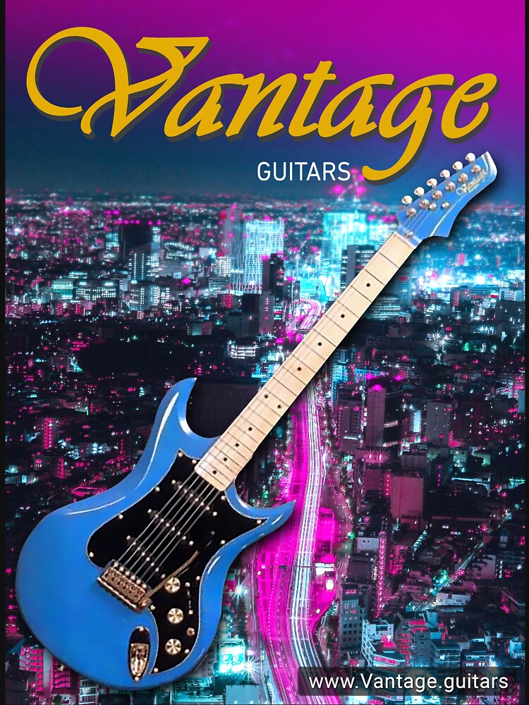Thumbnail 7 of 7, Classic T-Shirt, Vantage guitars (cat7) designed and sold by Regal-Music.