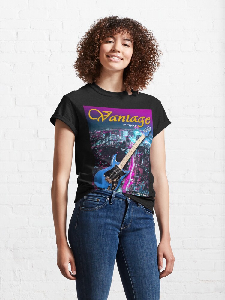 Classic T-Shirt, Vantage guitars (cat7) designed and sold by Regal-Music