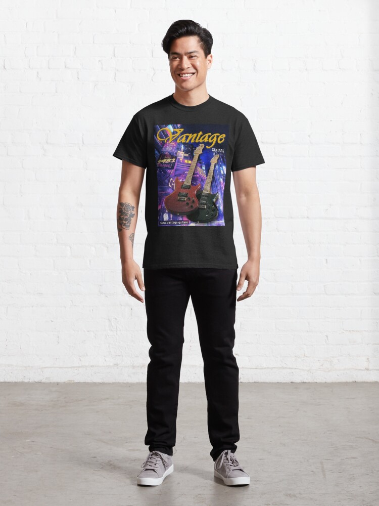 Thumbnail 3 of 7, Classic T-Shirt, Vantage guitars (cat9) designed and sold by Regal-Music.