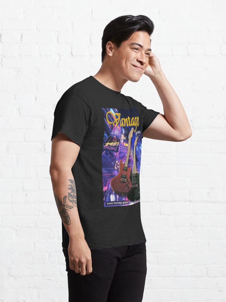 Thumbnail 5 of 7, Classic T-Shirt, Vantage guitars (cat9) designed and sold by Regal-Music.