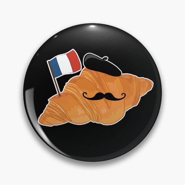 Item preview, Croissant - Funny French Food designed and sold by TheInkElephant.