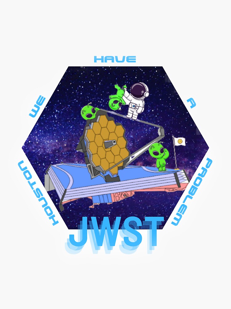 "james webb space telescope, jwst" Sticker for Sale by Helio2408