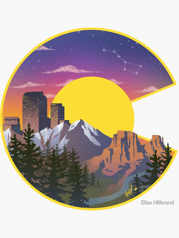 Thumbnail 3 of 3, Sticker, Colorado Sights designed and sold by elisehillbrand.