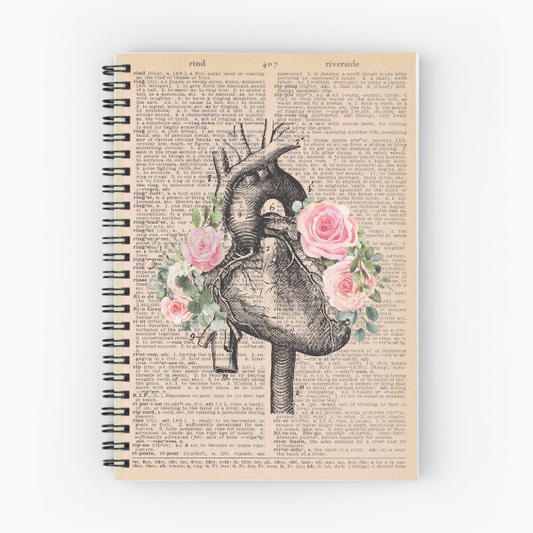 Item preview, Vintage Medical Floral Heart Art designed and sold by Preslava Genova.