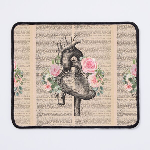 Item preview, Vintage Medical Floral Heart Art designed and sold by Preslava Genova.