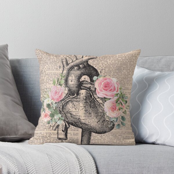 Item preview, Vintage Medical Floral Heart Art designed and sold by Preslava Genova.
