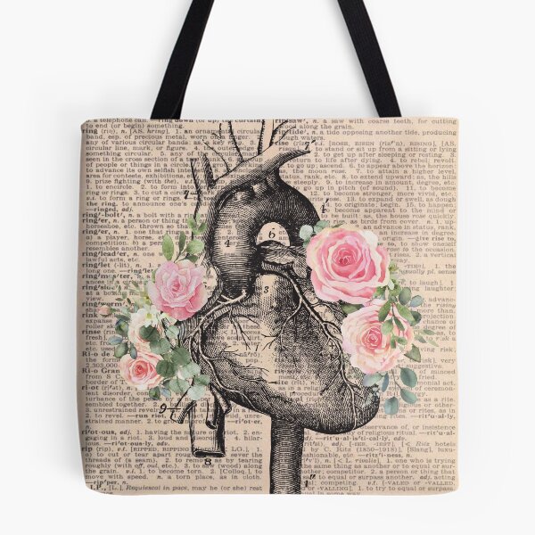 Item preview, Vintage Medical Floral Heart Art designed and sold by Preslava Genova.
