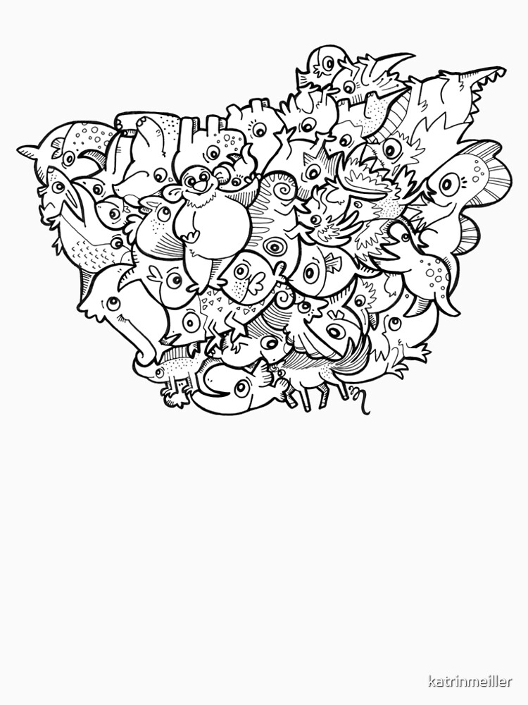 Thumbnail 6 von 6, Premium T-Shirt, Character Puzzle 02 designt und verkauft von katrinmeiller.