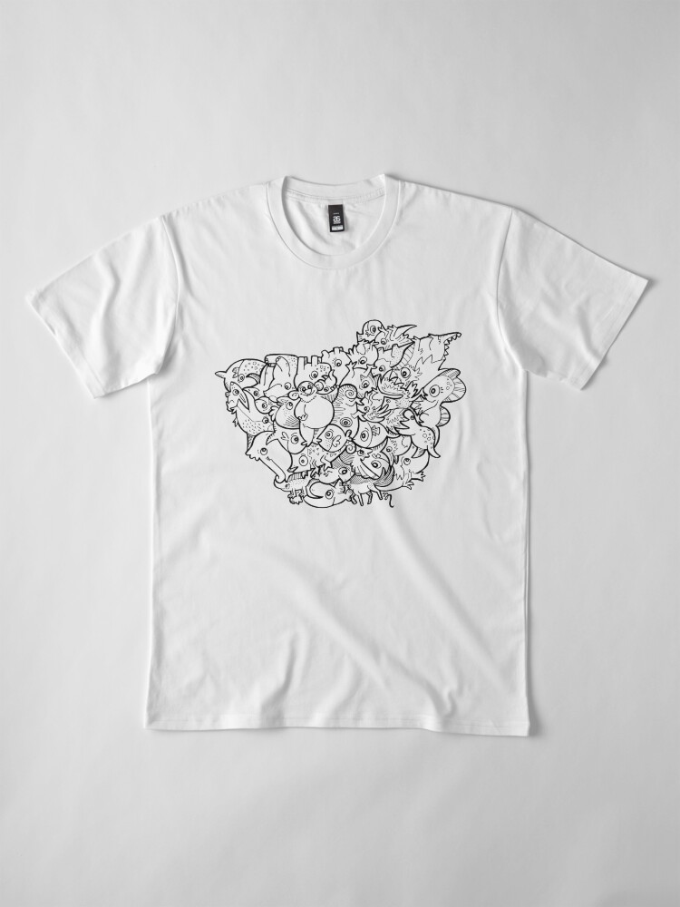 Thumbnail 4 von 6, Premium T-Shirt, Character Puzzle 02 designt und verkauft von katrinmeiller.