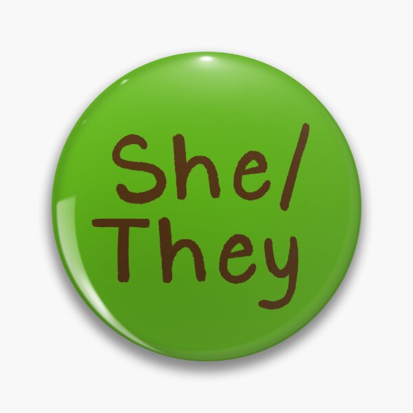 Item preview, Green She/They (Brown Text) designed and sold by Smoltsuki.
