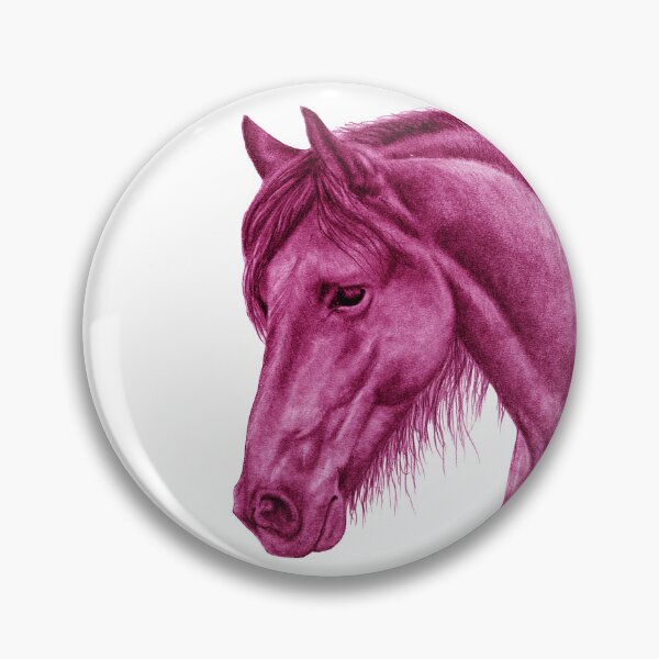 Item preview, Portrait of a Friesian 2 - purple-pink colorized version designed and sold by SylvieG18.