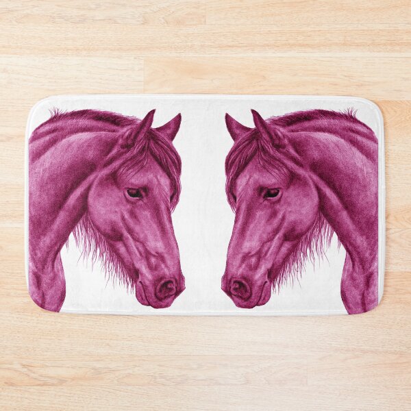 Item preview, Portrait of a Friesian 2 - purple-pink colorized version designed and sold by SylvieG18.