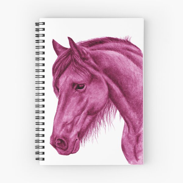 Item preview, Portrait of a Friesian 2 - purple-pink colorized version designed and sold by SylvieG18.