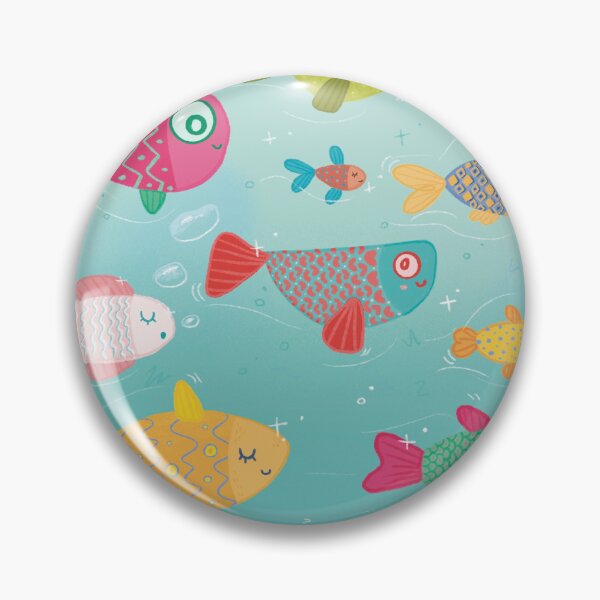 Item preview, School of Fish Illustration  designed and sold by SleepyLilSloth.