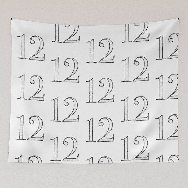 Item preview, Dotart/Dotwork illustration of Number 12 designed and sold by MagnetitaBySil.