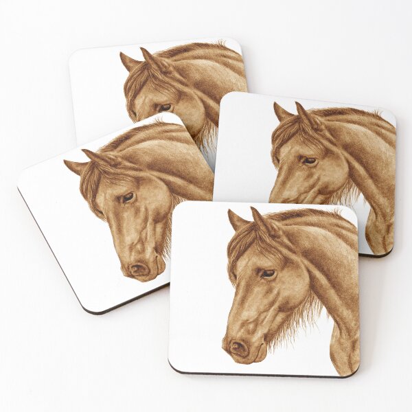 Item preview, Portrait of a Friesian 2 - brown colorized version designed and sold by SylvieG18.