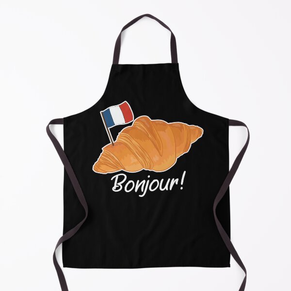 Item preview, Bonjour Croissant - Funny French Food designed and sold by TheInkElephant.