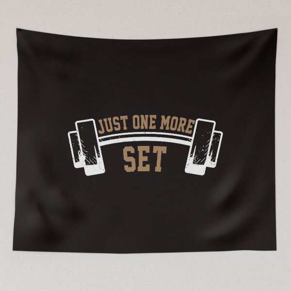 Item preview, Just One More Set Funny Gym Workout Jokes designed and sold by Buyeseoshop.