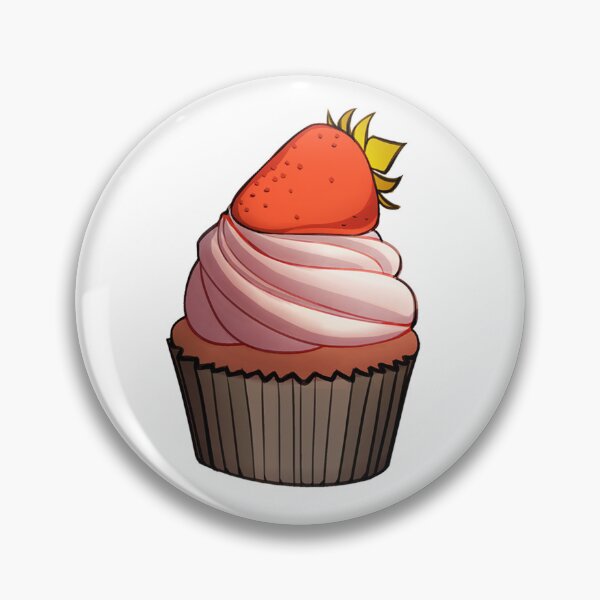 Item preview, Strawberry Cream Cupcake designed and sold by Haurelia.