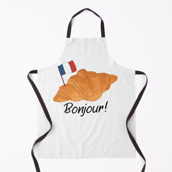 Item preview, Bonjour Croissant - Funny French Food designed and sold by TheInkElephant.
