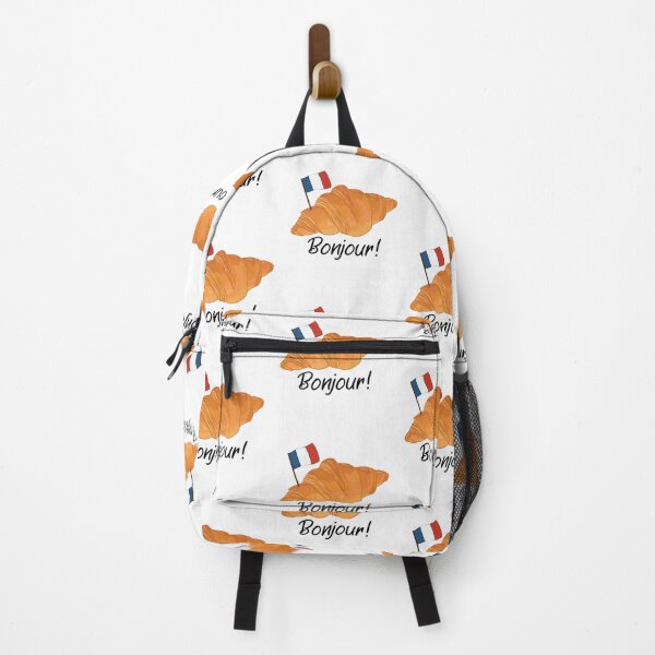 Item preview, Bonjour Croissant - Funny French Food designed and sold by TheInkElephant.