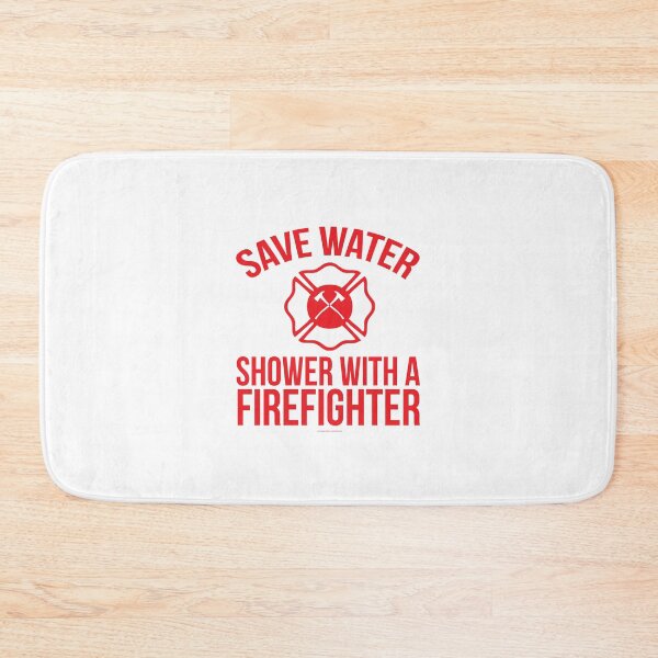 Item preview, Save Water Shower With a Firefighter designed and sold by remoteart.