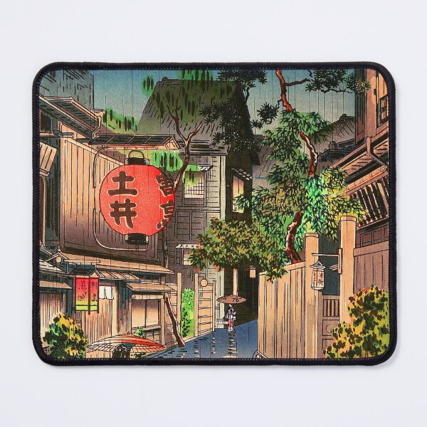Item preview, Rainy night tokyo Ushigome Kagurazaka -Tsuchiya Koitsu - Evening at Ushigome designed and sold by TeeARTHY.