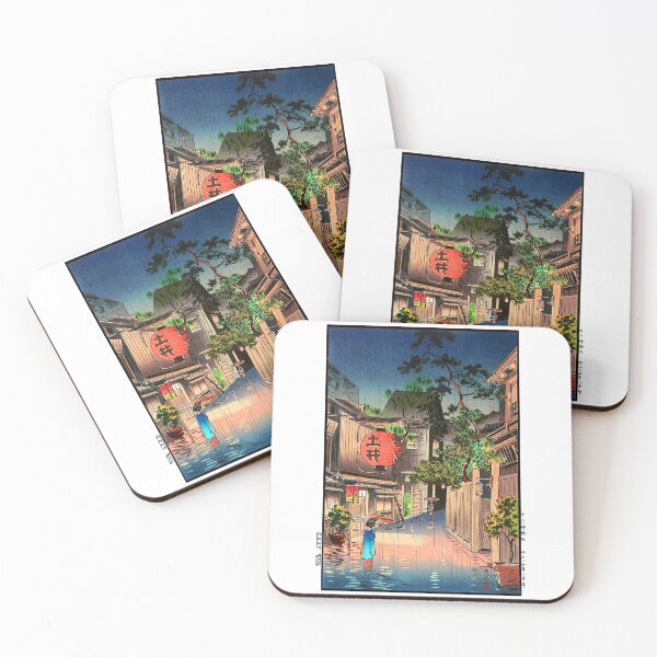 Item preview, Rainy night tokyo Ushigome Kagurazaka -Tsuchiya Koitsu - Evening at Ushigome  designed and sold by TeeARTHY.