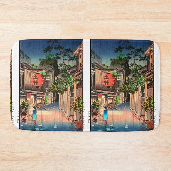 Item preview, Rainy night tokyo Ushigome Kagurazaka -Tsuchiya Koitsu - Evening at Ushigome  designed and sold by TeeARTHY.
