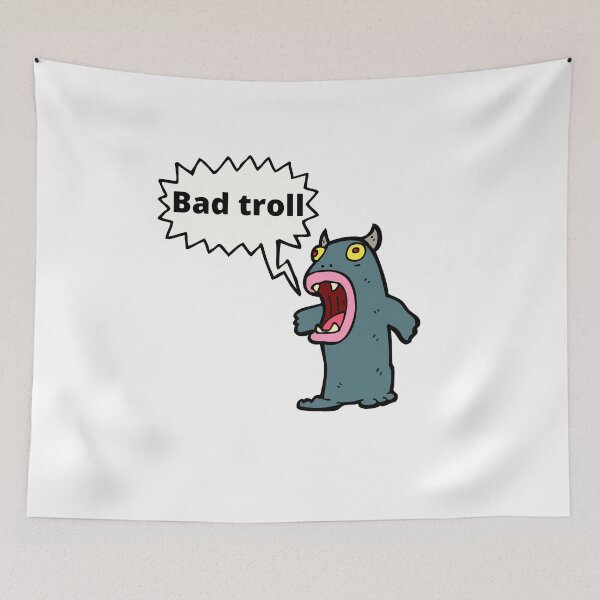 Item preview, Bad troll classic t-shirt, grumpy old troll classic t-shirt designed and sold by Jutec1.