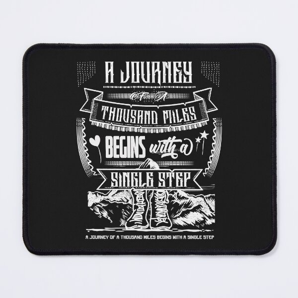 Item preview, A Journey of a Thousand Miles Begins with a Single Step designed and sold by VichallanStudio.