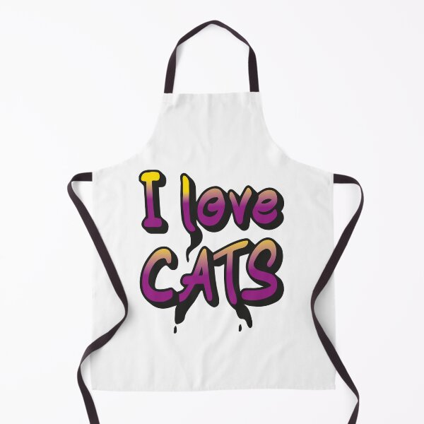Item preview, Graffiti letters I love cats designed and sold by CreandoLios.