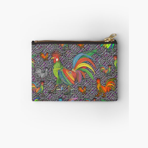 Aperçu de l'œuvre Punky Rooster Rings & Purple (FSBG-01.DR) créée et vendue par AJLeibengeist.