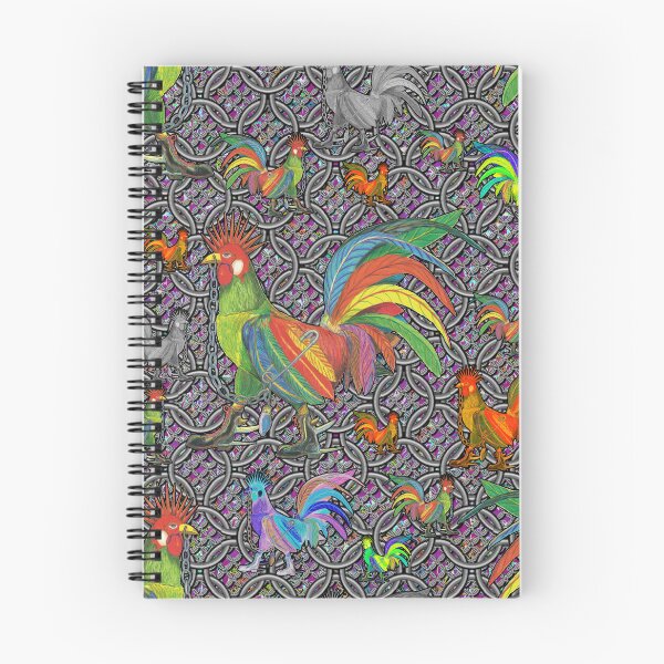 Aperçu de l'œuvre Punky Rooster Rings & Purple (FSBG-01.DR) créée et vendue par AJLeibengeist.