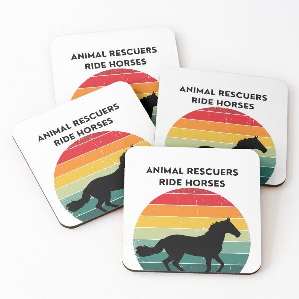 Item preview, Animal rescuers ride horses.  designed and sold by Demetria3.