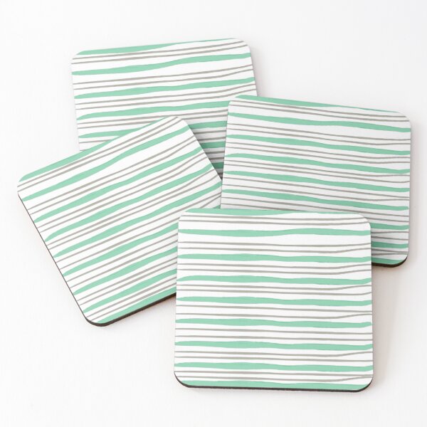 Item preview, Watercolor Horizontal Pinstripe Pattern, Watercolor Horizontal Stripes, Watercolor Horizontal Lines Green designed and sold by antevasinart.