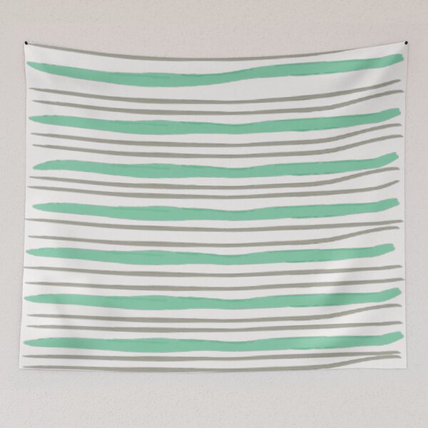 Item preview, Watercolor Horizontal Pinstripe Pattern, Watercolor Horizontal Stripes, Watercolor Horizontal Lines Green designed and sold by antevasinart.