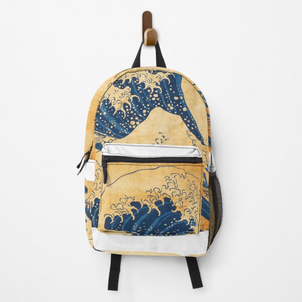 Item preview, The Great Wave off Kanagawa by Katsushika Hokusai blended on old paper designed and sold by NickoPrints.