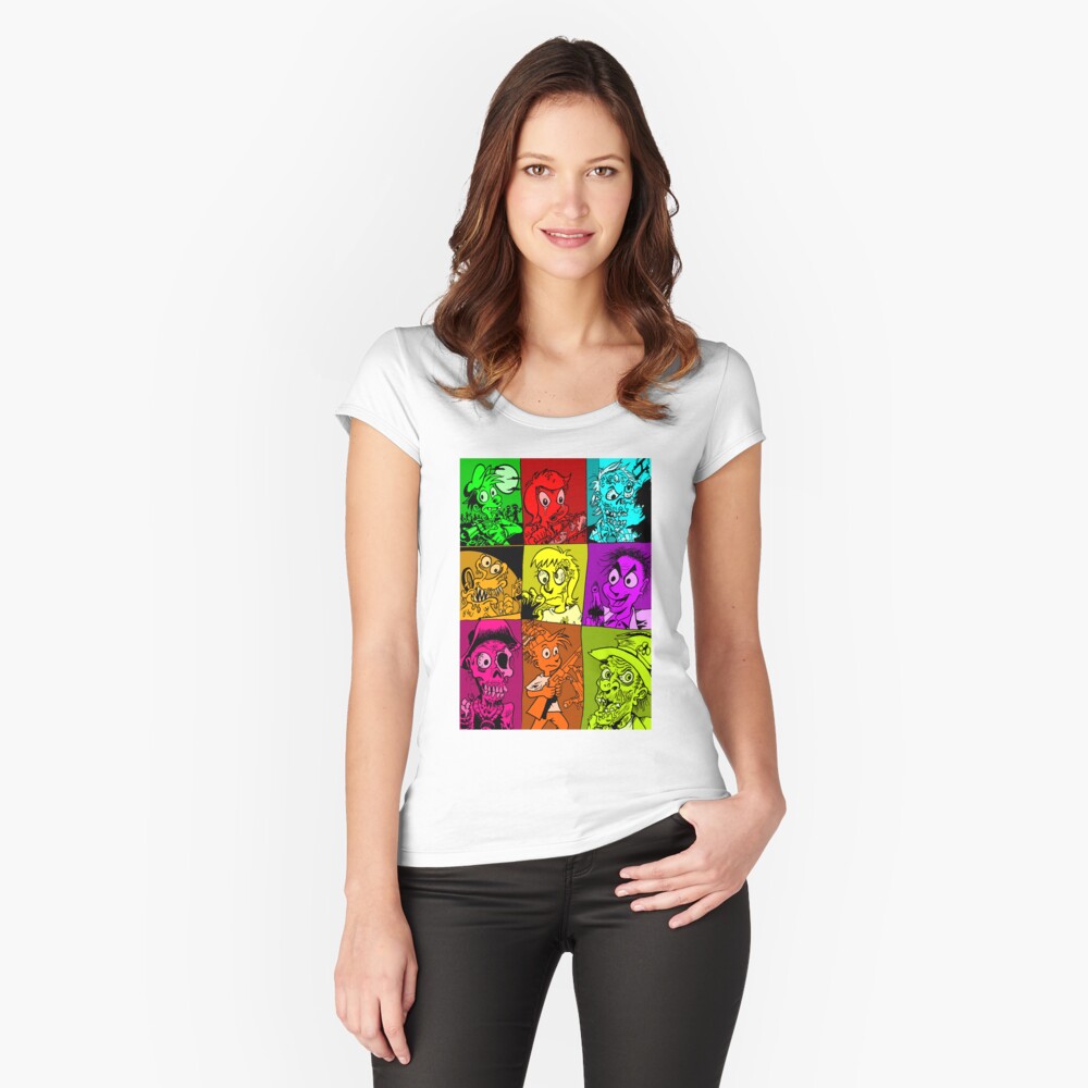 Item preview, Fitted Scoop T-Shirt designed and sold by Skinrash.