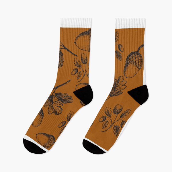 Item preview, Acorn and Leaf Design - Dark Orange Brown designed and sold by Fall-Creations.