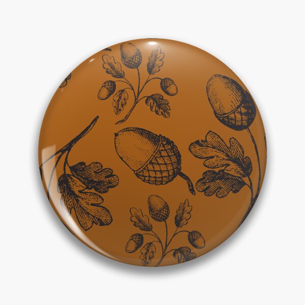 Item preview, Acorn and Leaf Design - Dark Orange Brown designed and sold by Fall-Creations.