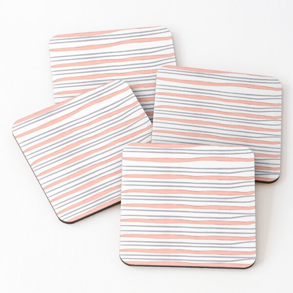 Item preview, Watercolor Horizontal Pinstripe Pattern, Watercolor Horizontal Stripes, Watercolor HandHorizontal Lines Pink designed and sold by antevasinart.