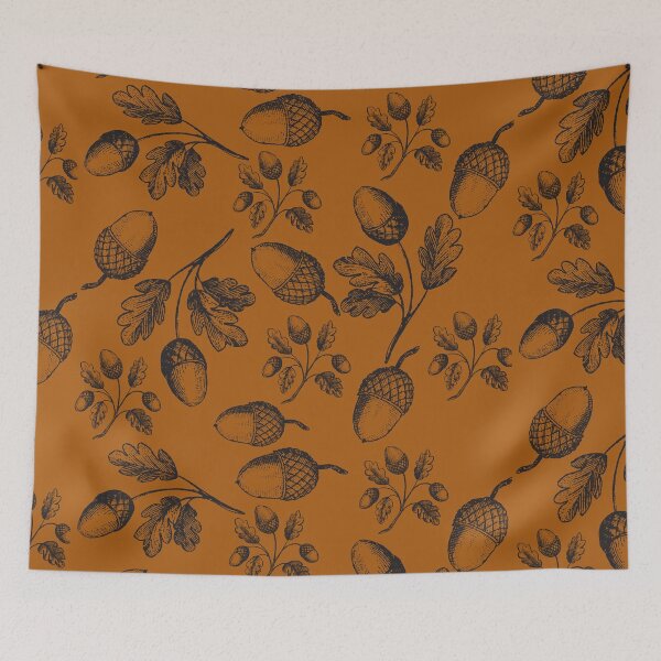 Item preview, Acorn and Leaf Design - Dark Orange Brown designed and sold by Fall-Creations.